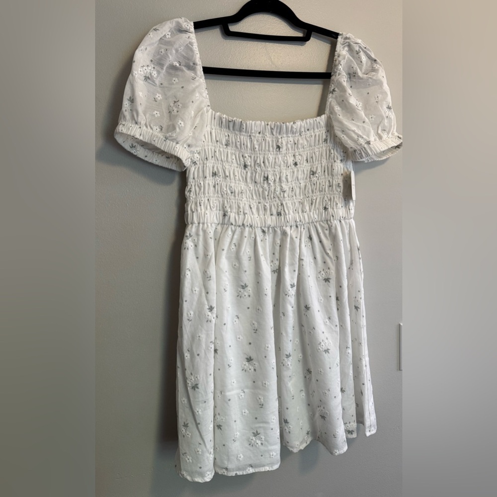 NWT Altard State White Floral Smocked Dress